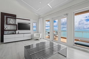 Luxury Villa, 3 Bedrooms, Ocean View | Living area | 44-inch flat-screen TV with cable channels, Netflix, streaming services at Las Casitas Village at El Conquistador