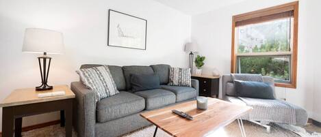 Televisión y chimenea