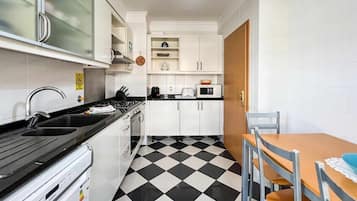 Microwave, oven, dishwasher, coffee/tea maker
