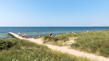 Vlak bij het strand