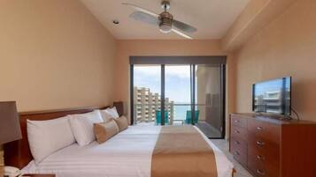 Luxury Suite, 2 Bedrooms, Ocean View | In-room safe, blackout curtains, soundproofing, iron/ironing board
