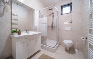 Shower, hair dryer