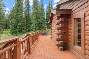 Terrace/patio - AMAZING MTN VIEWS!Hot Tub!Pets!Game Room!Sauna!Fitness Equipment!Near Trails! (Breckenridge)