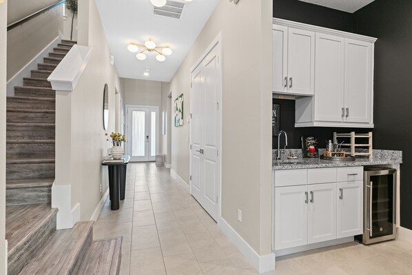 Fridge, microwave, oven, stovetop - Grand Casita Cantina | 8 Bed, 8.5 Baths, Remarkable Themed Rooms and Games Room, Private Pool (Kissimmee)