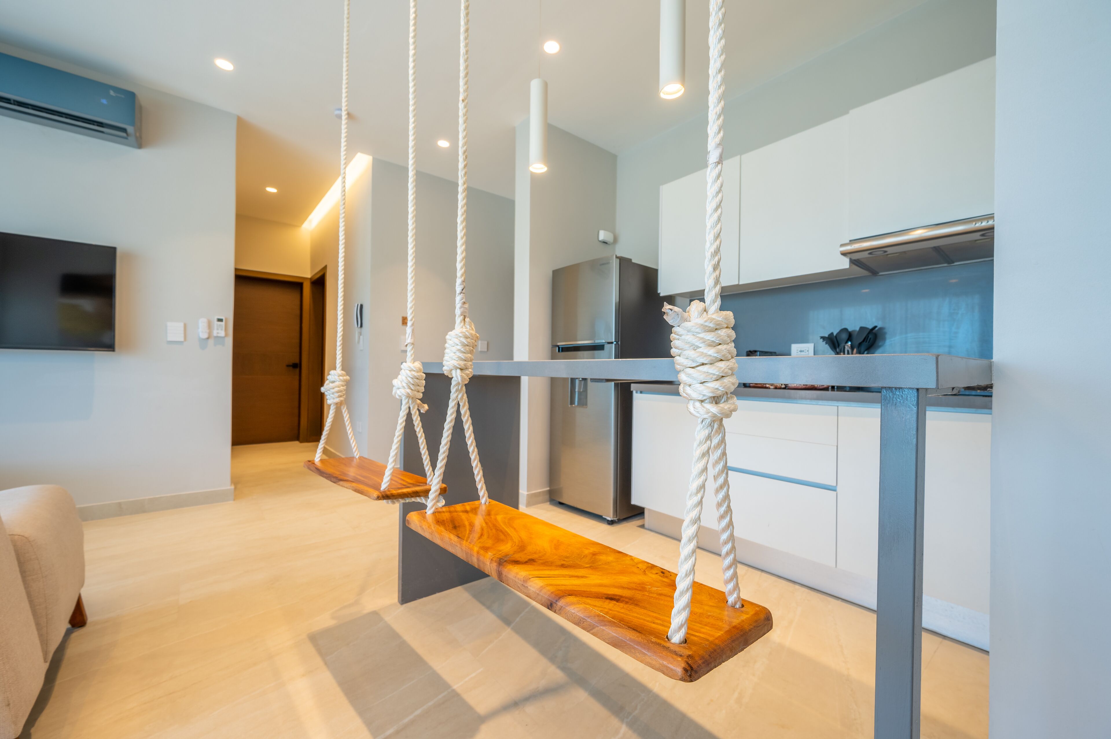 Premium Apartment, 2 Bedrooms, Balcony | Private kitchen | Fridge, microwave, oven, stovetop