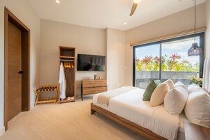 Premium bedding, down comforters, Select Comfort beds, in-room safe