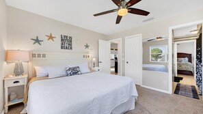3 bedrooms, iron/ironing board, free Internet, bed sheets