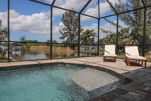 A heated pool