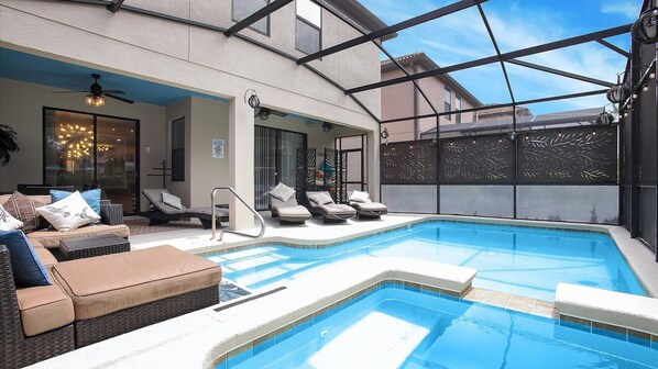 A heated pool