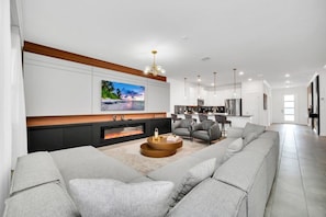 Living area - Your Beautiful 5 Star Mansion Minutes From Disney on the Prestigious Storey Lake Resort, Orlando Mansion 6276 (Kissimmee)