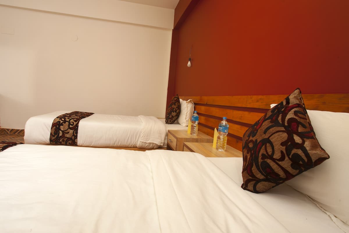 Down duvets, memory-foam beds, individually furnished, desk