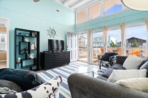 TV - Pet Friendly w/ Private Pool | 2nd Row From Beach (Ocean Isle Beach)