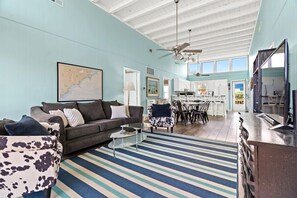TV - Pet Friendly w/ Private Pool | 2nd Row From Beach (Ocean Isle Beach)