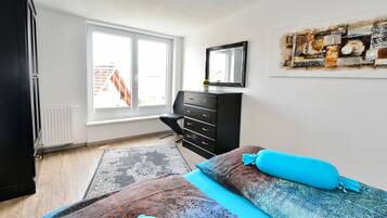 2 Schlafzimmer, Bügeleisen/Bügelbrett, kostenloses WLAN, Bettwäsche