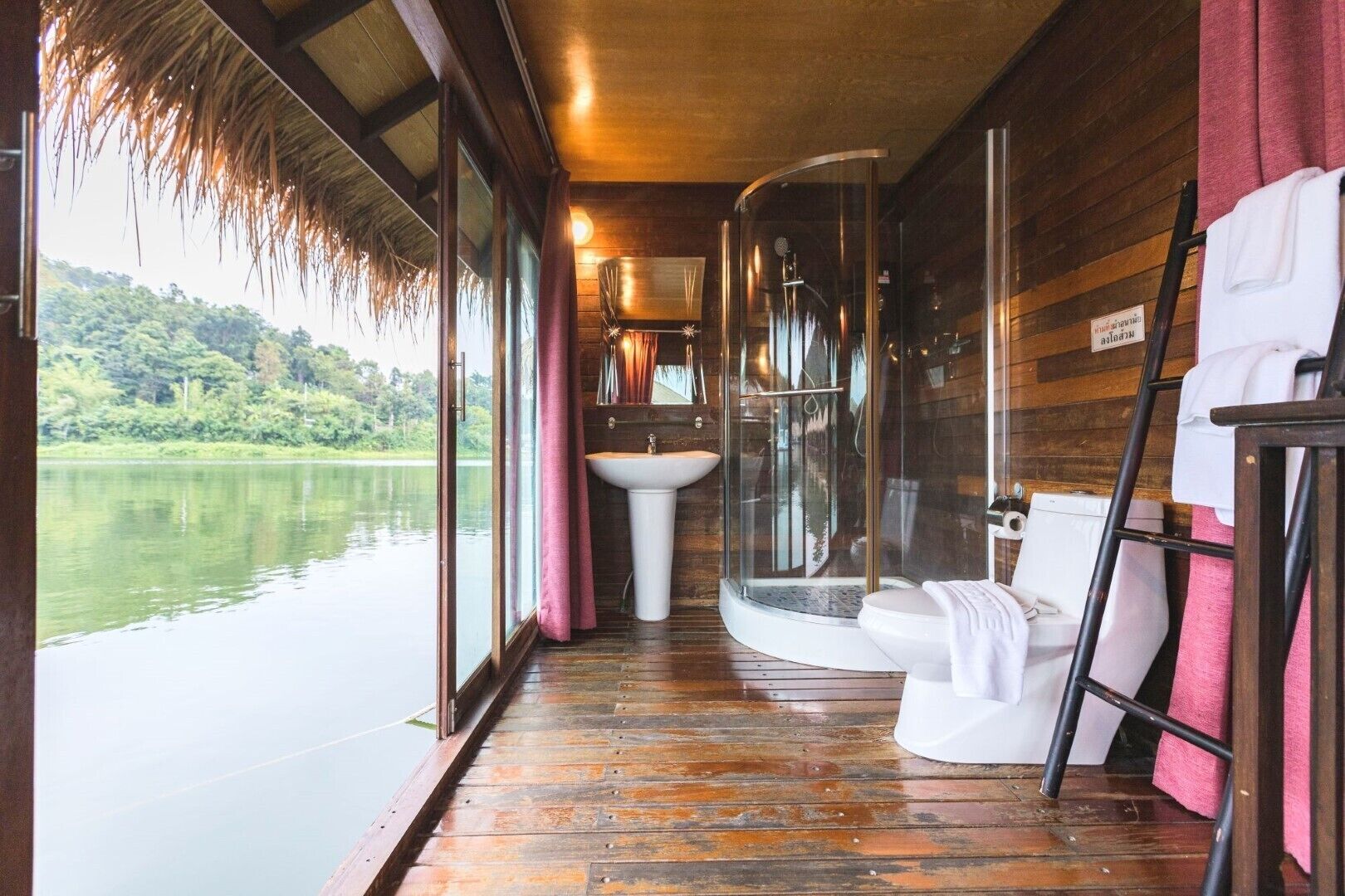 Maldives Water Park View Zone B | Bathroom | Shower, hair dryer, towels