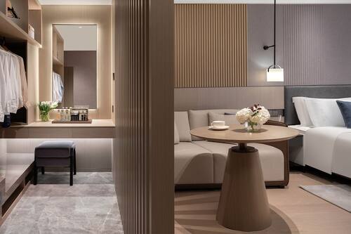 Deluxe-Apartment | Zimmersafe, Verdunkelungsvorhänge, Bügeleisen/Bügelbrett