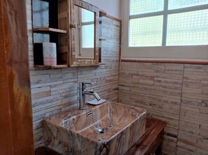 Towels, soap, toilet paper