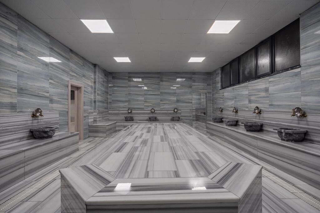 6 indendørs pools, udendørs pool