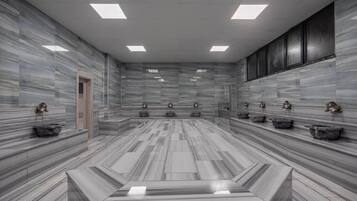 6 indendørs pools, udendørs pool