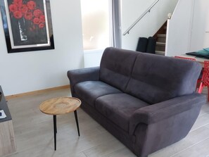 TV - Terraced house in Barfleur with private courtyard - Pets allowed (Barfleur)