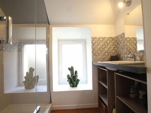 Bathroom - Terraced house in Barfleur with private courtyard - Pets allowed (Barfleur)