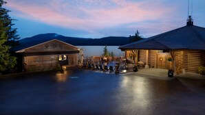 Front of property - evening/night - Salmon Falls Resort (Ketchikan)