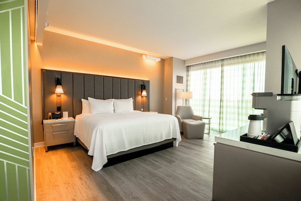 Pillowtop beds, in-room safe, iron/ironing board, free cribs/infant beds