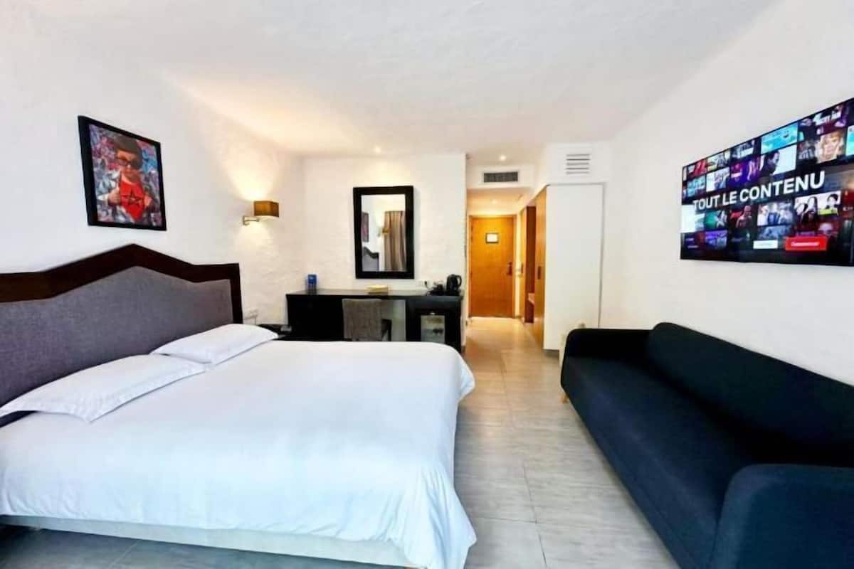 1 soveværelse, premium-sengetøj, minibar, pengeskab på værelset