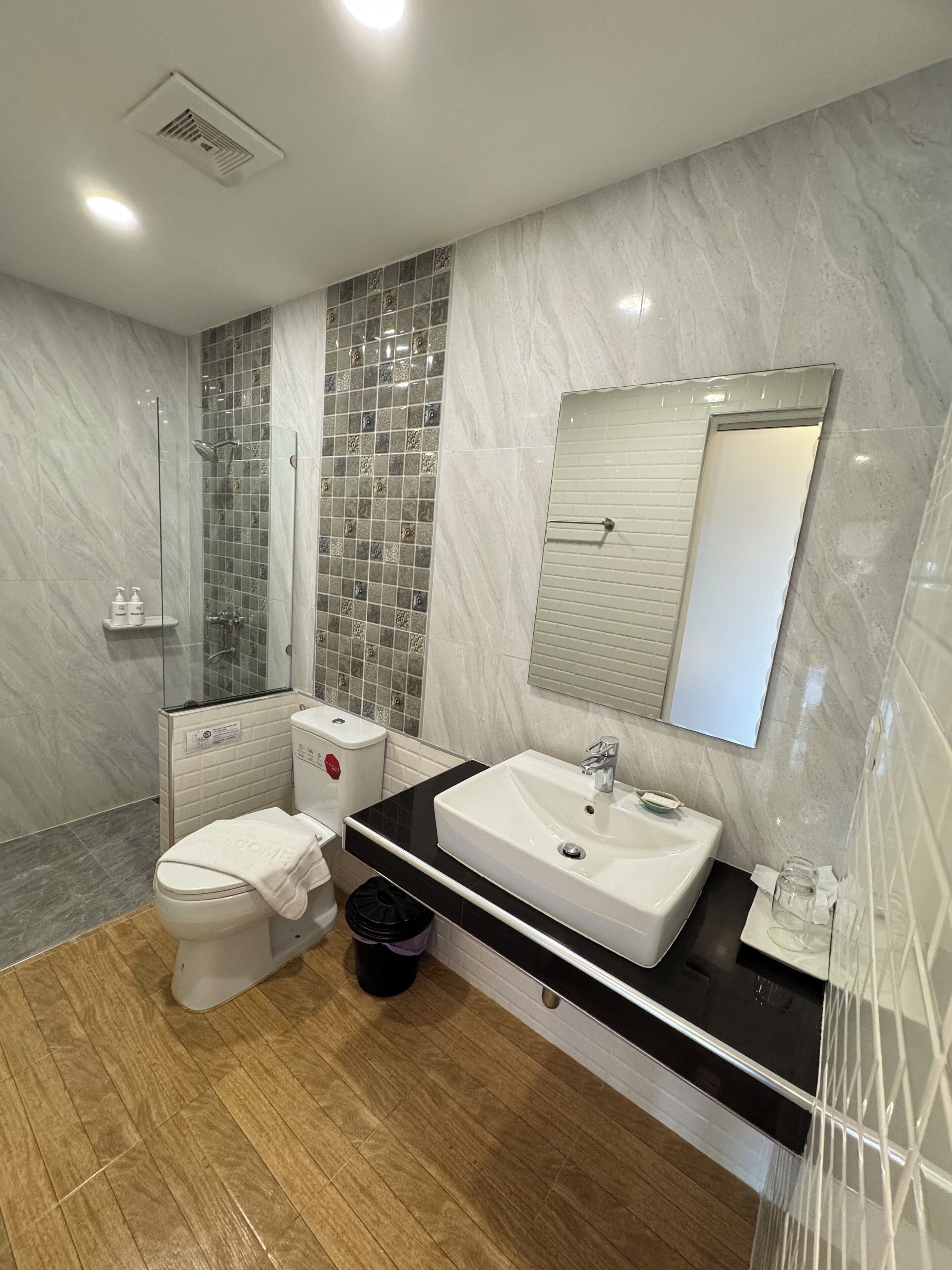 Standard Double Room, City View | Bathroom