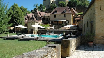 Piscine extérieure, piscine chauffée