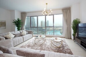 Living area - New Arabian Apartment Burj Khalifa View (Dubai)