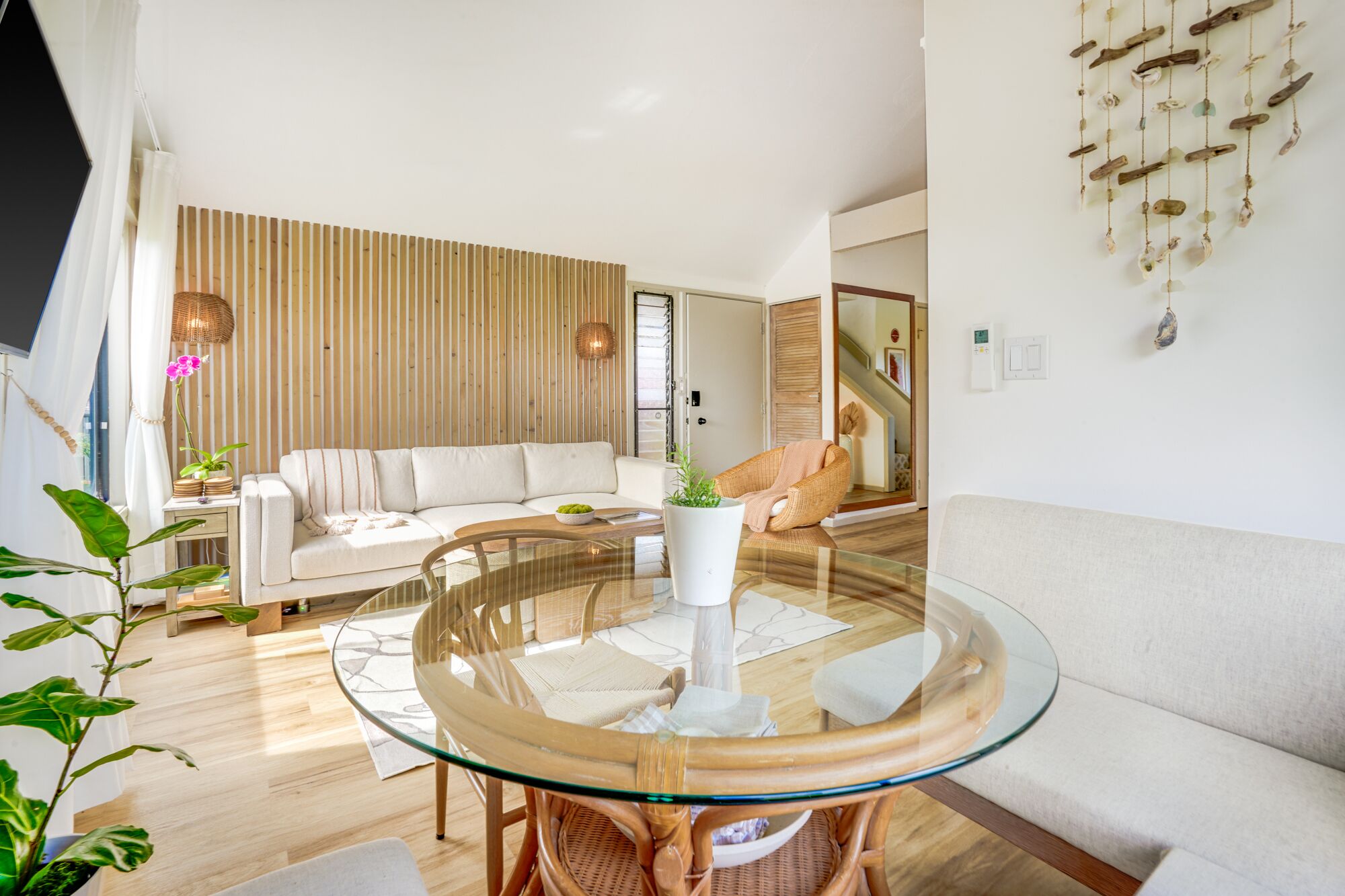 Smart TV, books, stereo