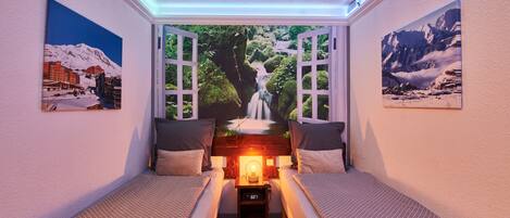 1 soverom, strykejern/-brett, wi-fi (inkludert) og sengetøy