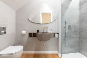 Ducha, secador de pelo, toallas