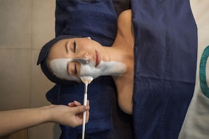 Guests can enjoy a rejuvenating treatment in a serene indoor space.