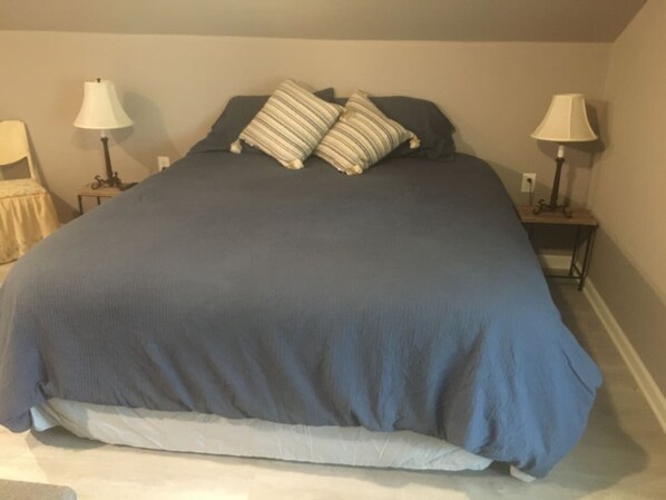 Desk, iron/ironing board, travel crib, free WiFi