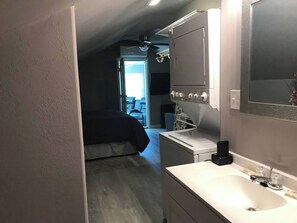 Desk, iron/ironing board, travel crib, free WiFi