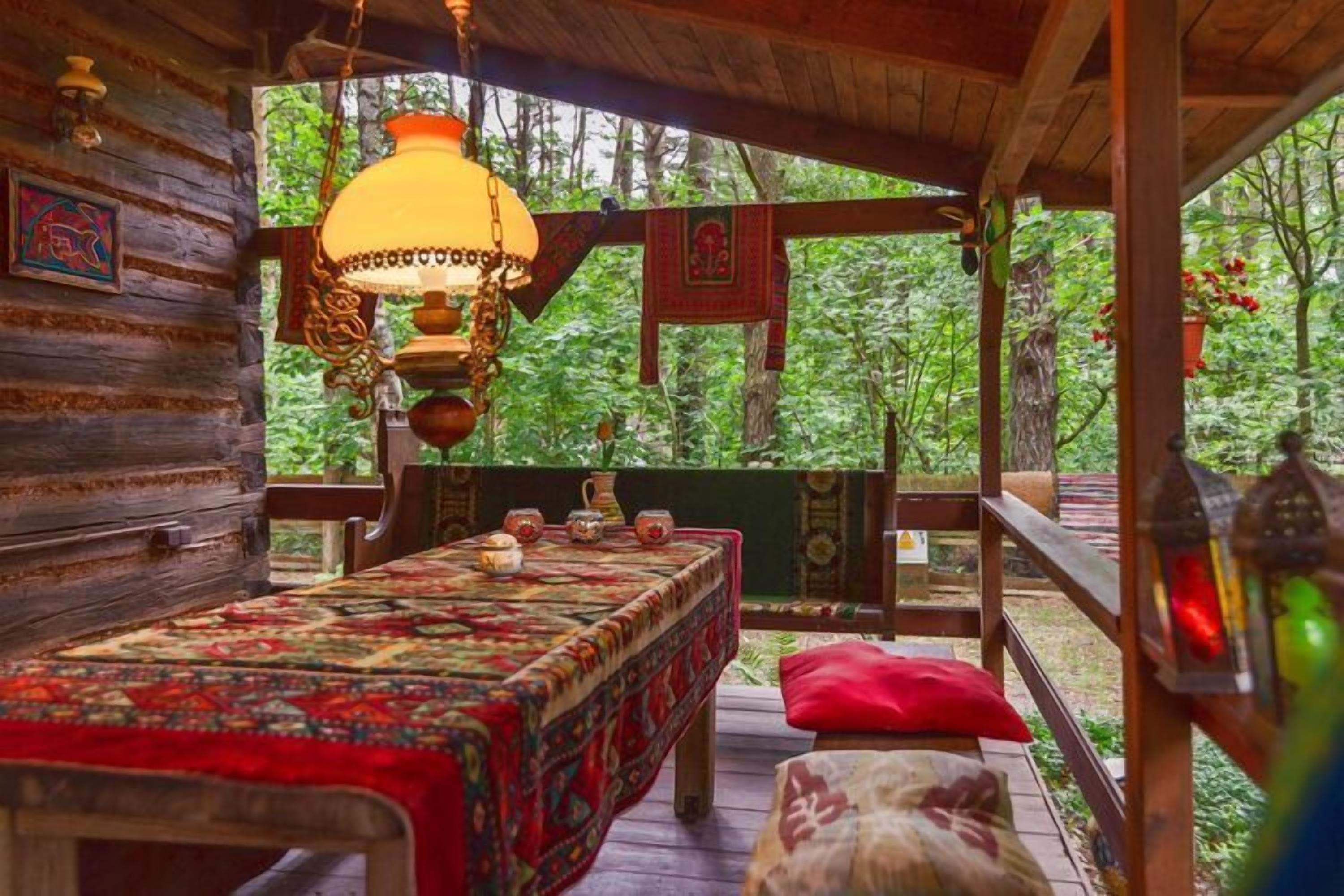 屋外ダイニングエリア