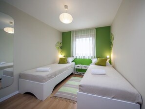 2 間睡房、熨斗/熨衫板、免費 Wi-Fi、床單