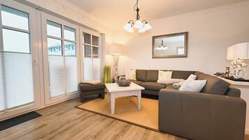 TV, DVD player, stereo