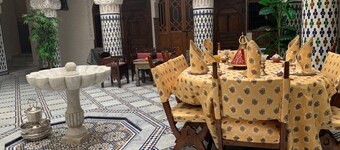 Room for up to 4 people in a Riad renovated in the Moroccan architectural style