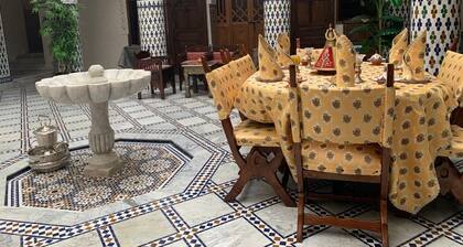 Room for up to 4 people in a Riad renovated in the Moroccan architectural style