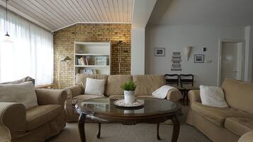 TV, DVD player, books