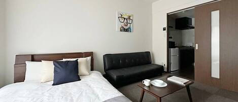 1 chambre, fer et planche à repasser, Wi-Fi, draps fournis