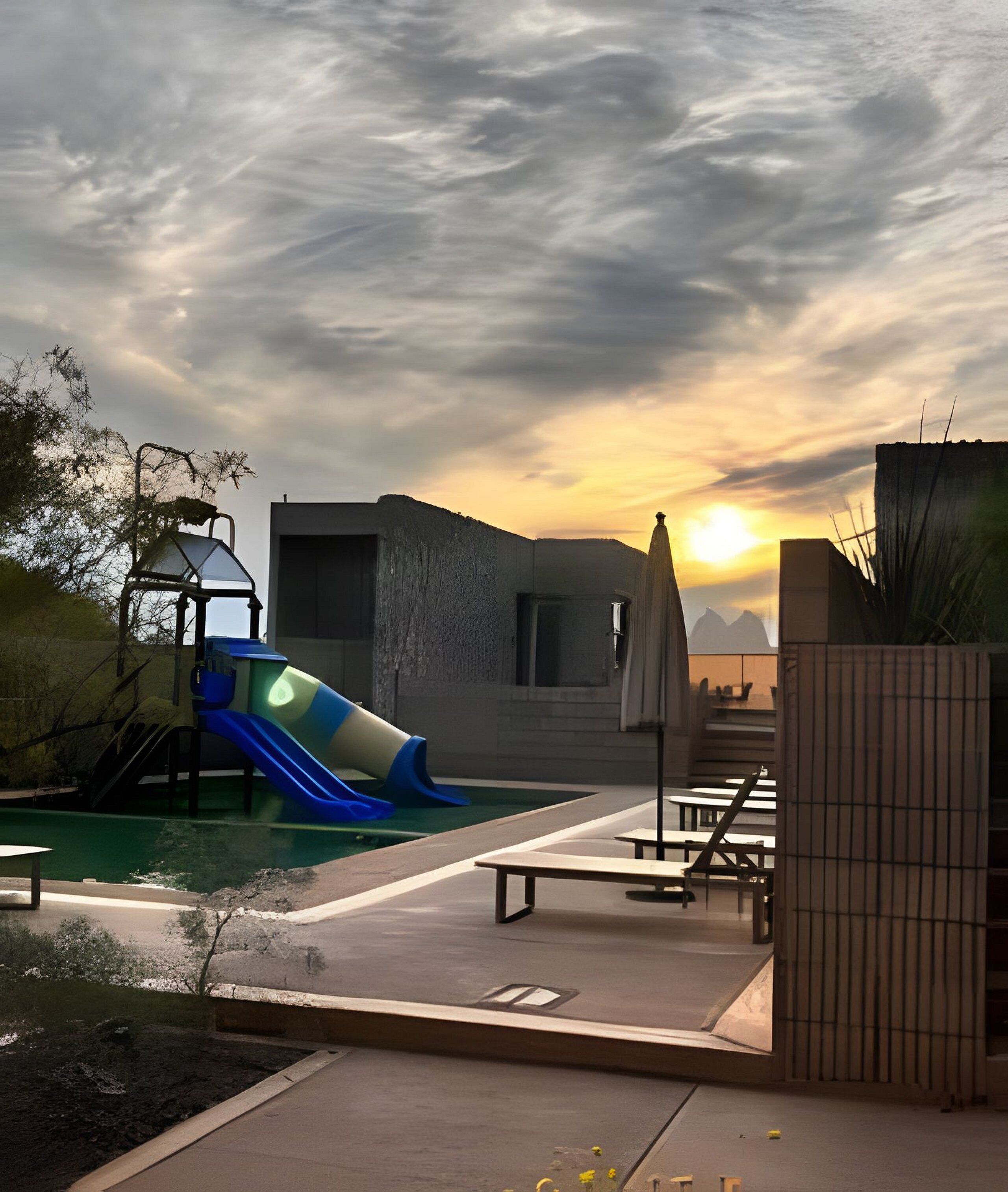 Alberca al aire libre 