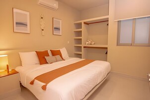 Caja de seguridad en la habitación, wifi gratis y ropa de cama 