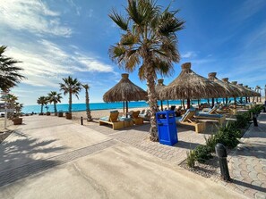 En la playa 