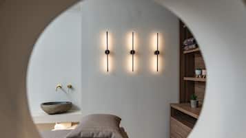 Couples treatment rooms, body treatments, body scrubs, facials