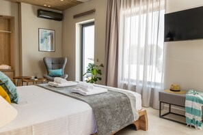 Superior Suite, Sea View | Soundproofing, free WiFi, bed sheets - El mar Naxos  (Naxos)