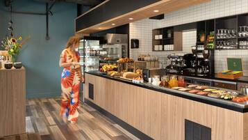 Daily buffet breakfast for a fee